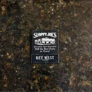 Sloppy Joe's Key West Matchbook- 2001